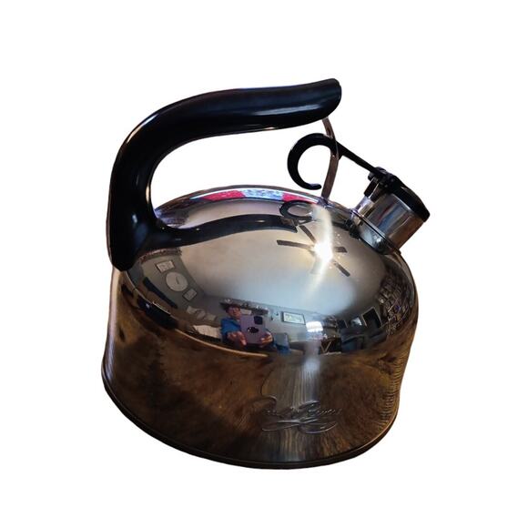 Revere‎ Ware Stainless Steel Whistling Tea Kettle Pot Copper Bottom 88-C Vintage - Picture 3 of 6